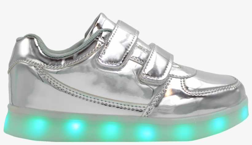 Kids Shoe Png - Kids Silver Sneakers, transparent png download