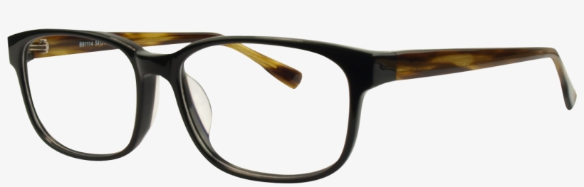 B81114 Black/brown 1 Cheap Glasses - Black And Brown Glasses, transparent png download