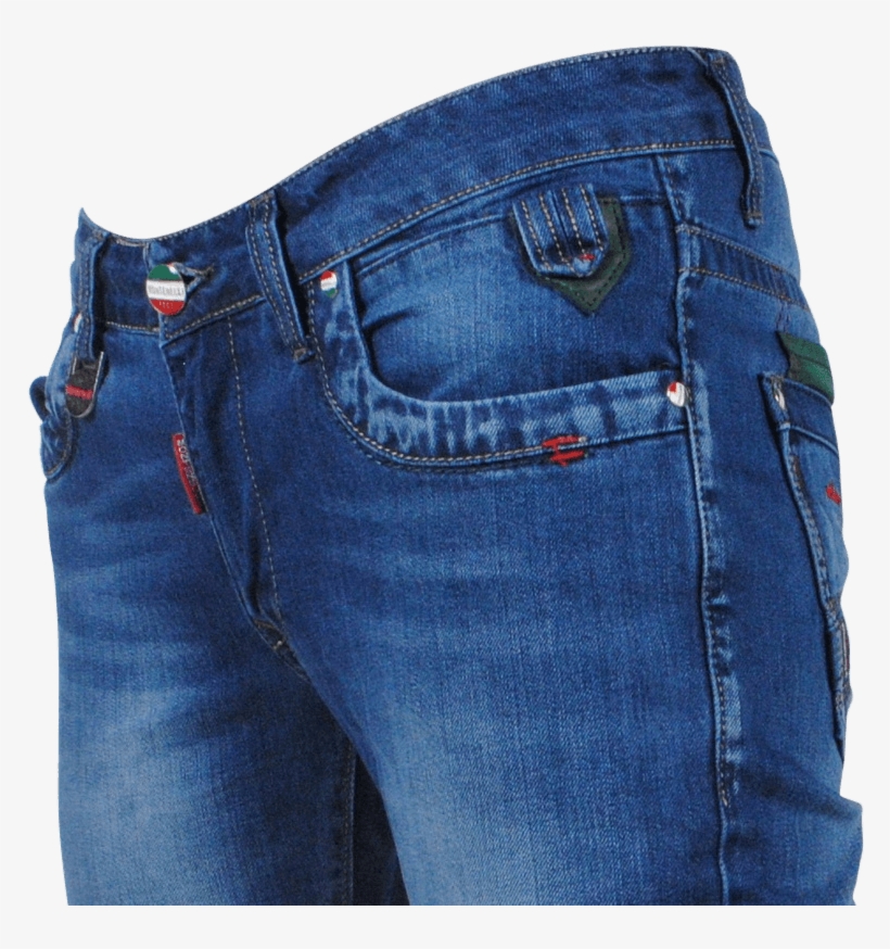 Montenelli - Men's Jeans - 5025 - Light Blue - Moda - Pocket, transparent png download