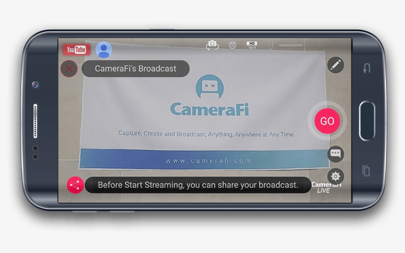 1) Broadcasting Your Event On Youtube - Smartphone, transparent png download
