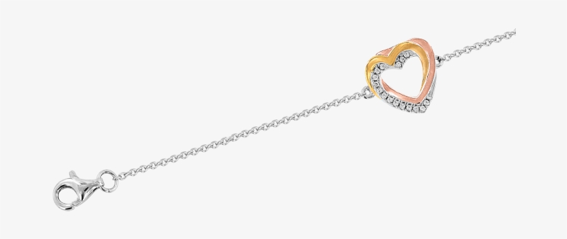 Gold-plated Silver Bracelet With Zirkonia - Chain, transparent png download