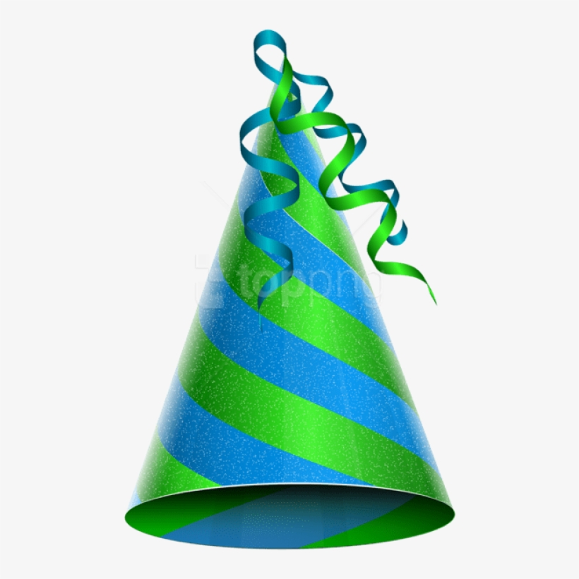 Free Png Download Birthday Party Hat Green Blue Png - Pink Party Hat Png, transparent png download