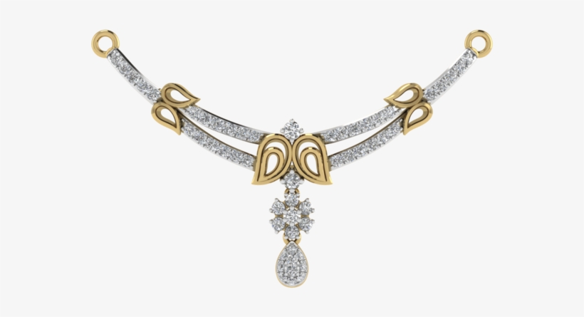 Womens 18 Karat Gold And Diamond Mangalsutra Pendant - Bracelet, transparent png download