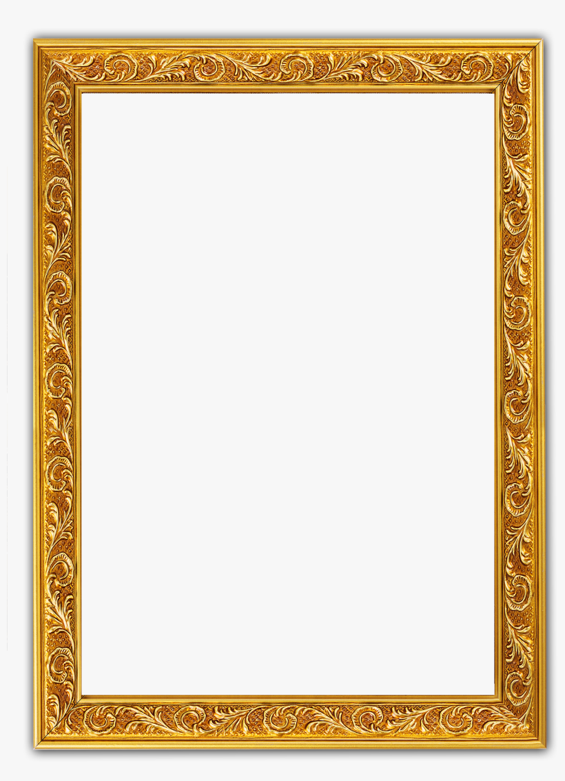 Png Frames For Photoshop - Golden Photo Frame Png, transparent png download