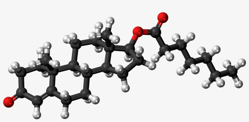 Testosterone Enanthate Molecule Ball - Progesterone Structure, transparent png download