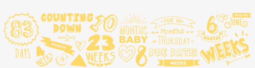 Celebrate Baby's Weeks, Months, Milestones & More - Graphic Design, transparent png download