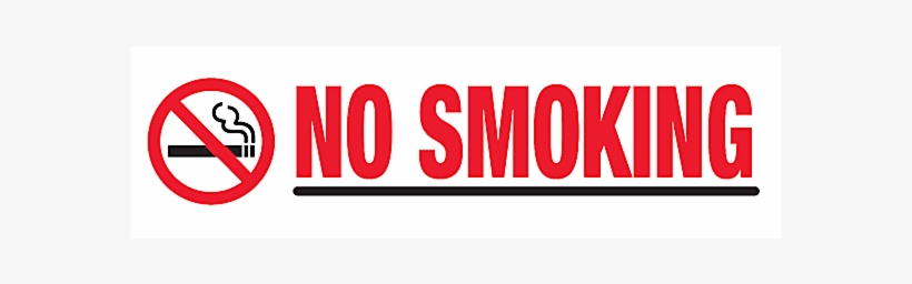 No Smoking Decal - Smoke Free Sign, transparent png download