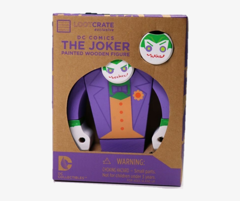 Dc Collectibles The Joker Painted Wooden Figure Loot - Joker, transparent png download