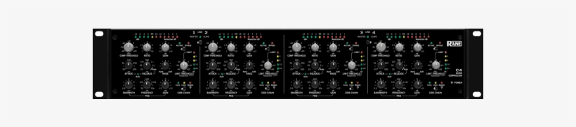 Rane C4 Quad Compressor/limiter - Rane C4, transparent png download