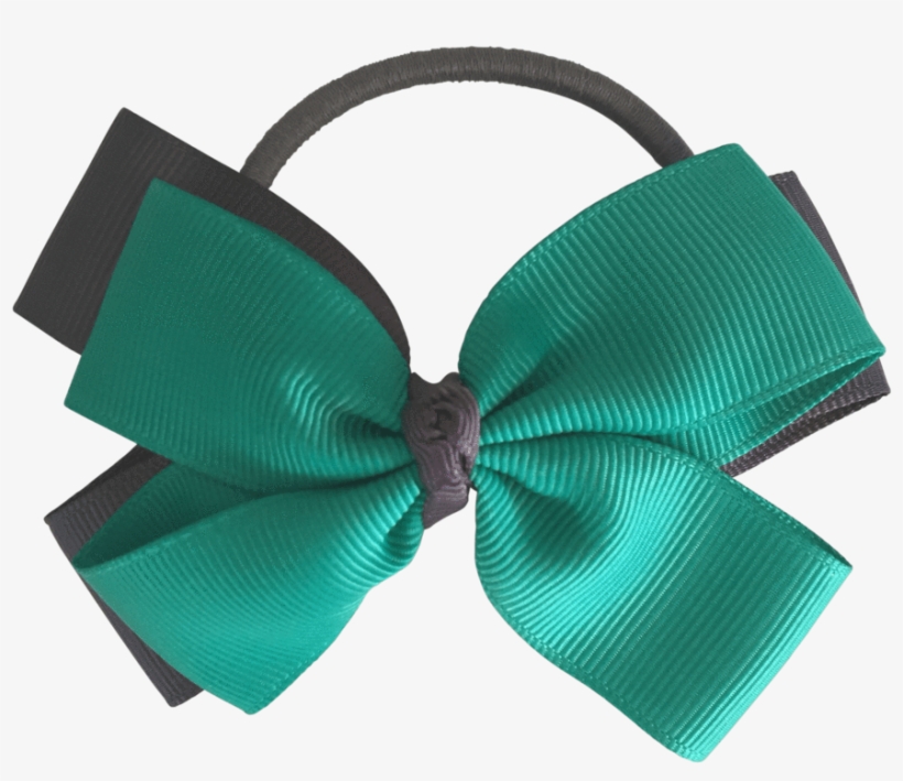 Double Layer Bow Hair Tie - Satin, transparent png download