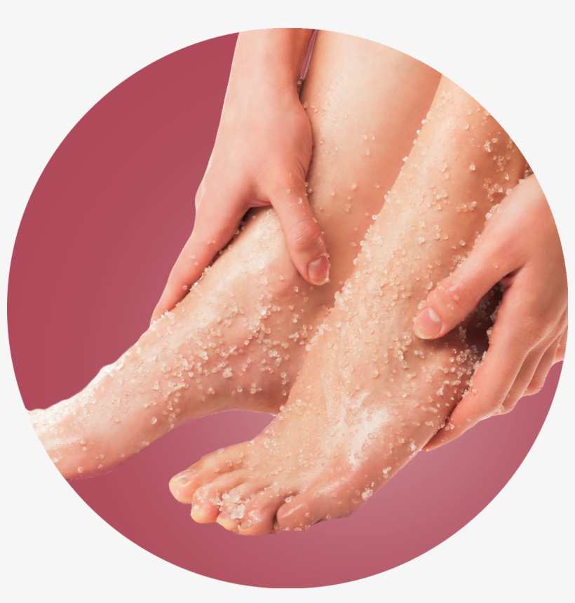 Exfoliating Foot Scrub Peppermint & Plum - Foot Scrub, transparent png download