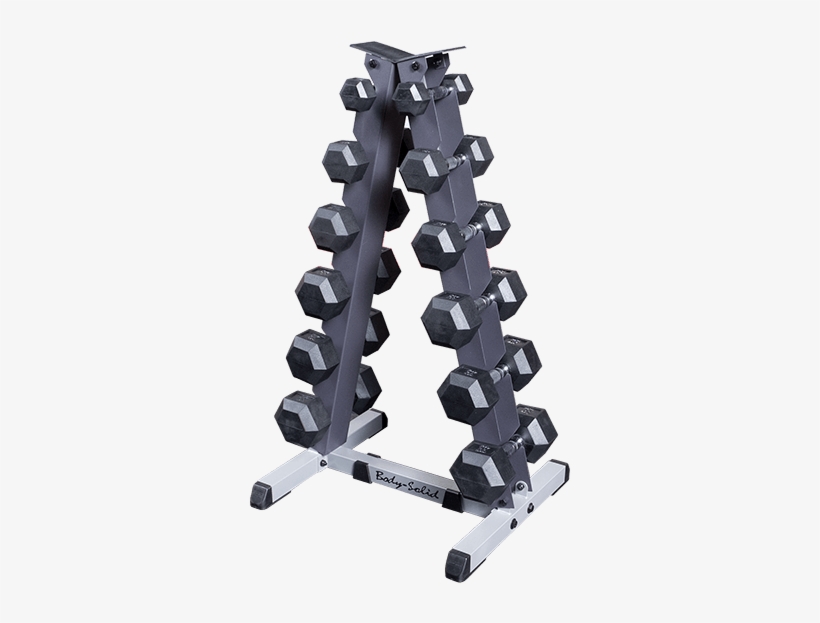 Gdr44 Vertical Dumbbell Rack Body Solid Fitness Dumbbell - Body Solid Vertical Dumbbell Rack, transparent png download