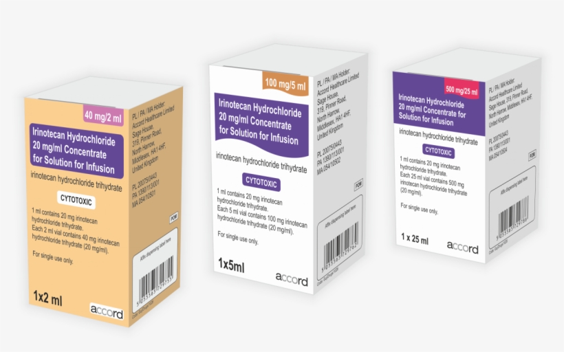 Irinotecan - Irinotecan Accord 20 Mg Ml, transparent png download