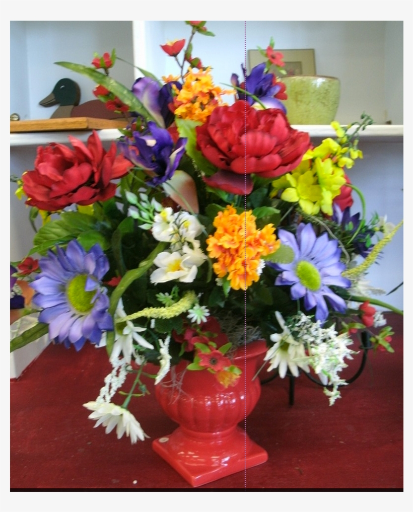 Silk Flower Arrangement - Bouquet, transparent png download