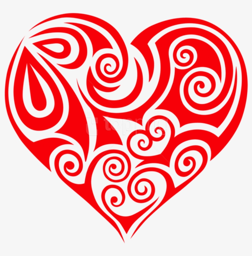 Free Png Transparent Ornament Heart Png - Heart Clipart, transparent png download