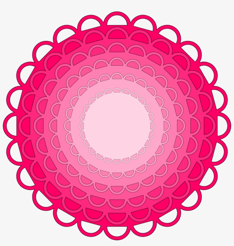 Half Cut Circle Scallop With 6 Nested Layers - Q & A Gif Transparent, transparent png download