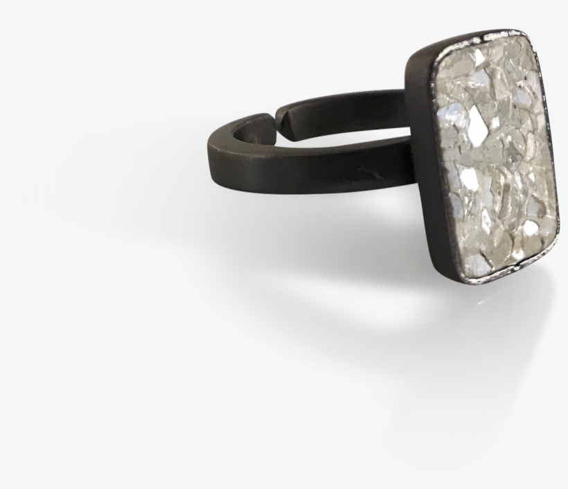 Raw Cut Diamond Plate Ring - Engagement Ring, transparent png download