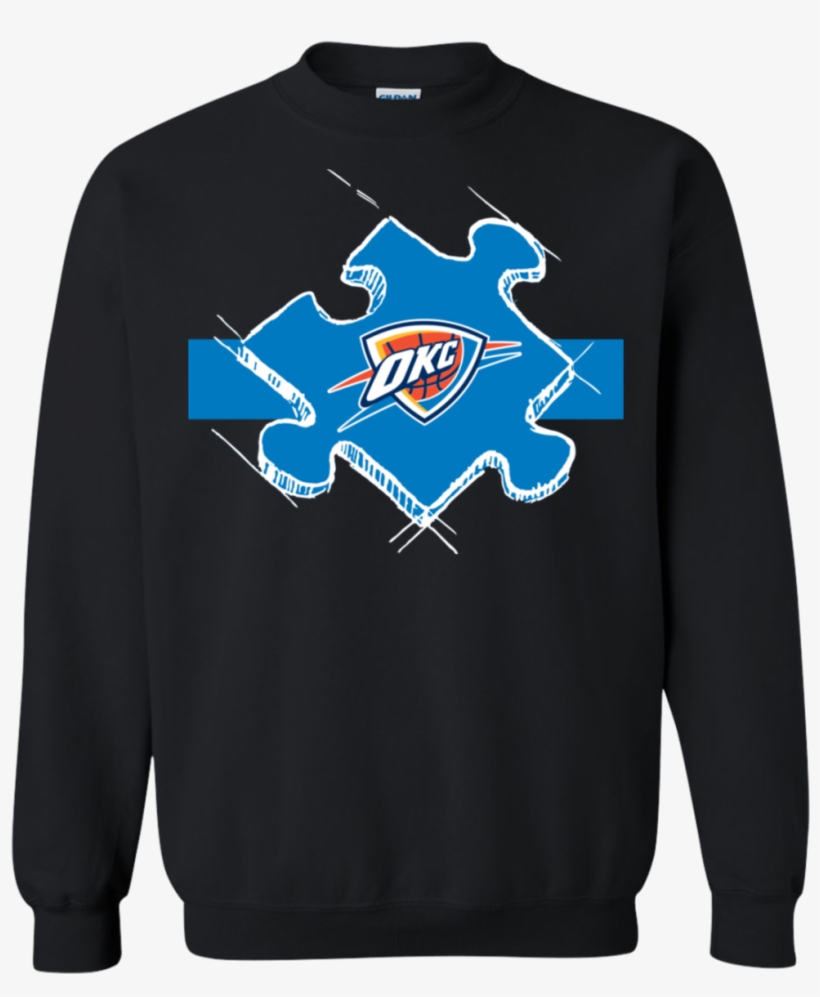 Oklahoma City Thunder Autism Awareness Shirts $29 - Shirt, transparent png download