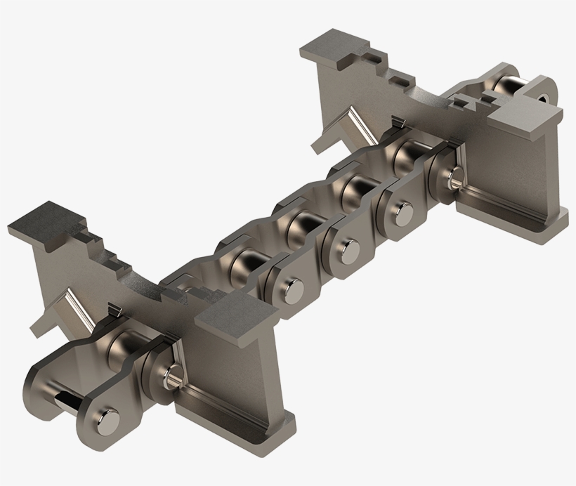 Double Length Infeed Chain & Flights Rendering - Machine Tool, transparent png download