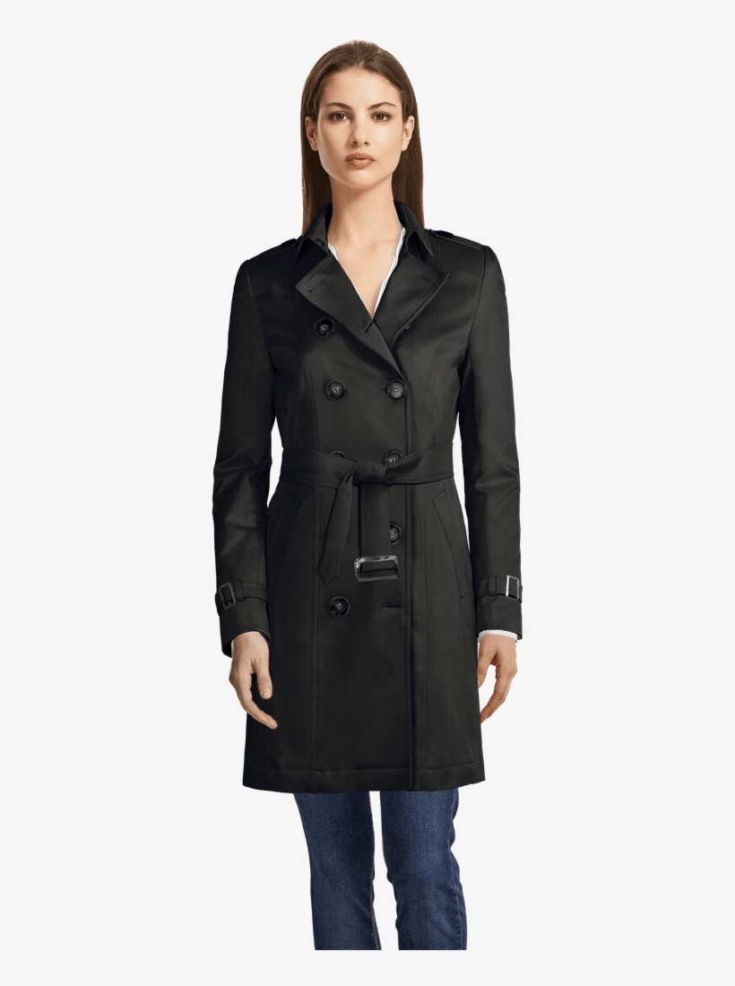Black Trenchcoat-view Front - Men's Full Zip Training Hoodie Nike Dri Fit Therma, transparent png download
