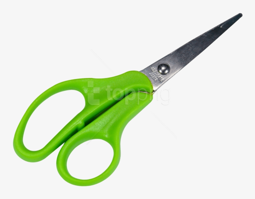 Download Scissors Png Images Background - Green Scissors Png, transparent png download