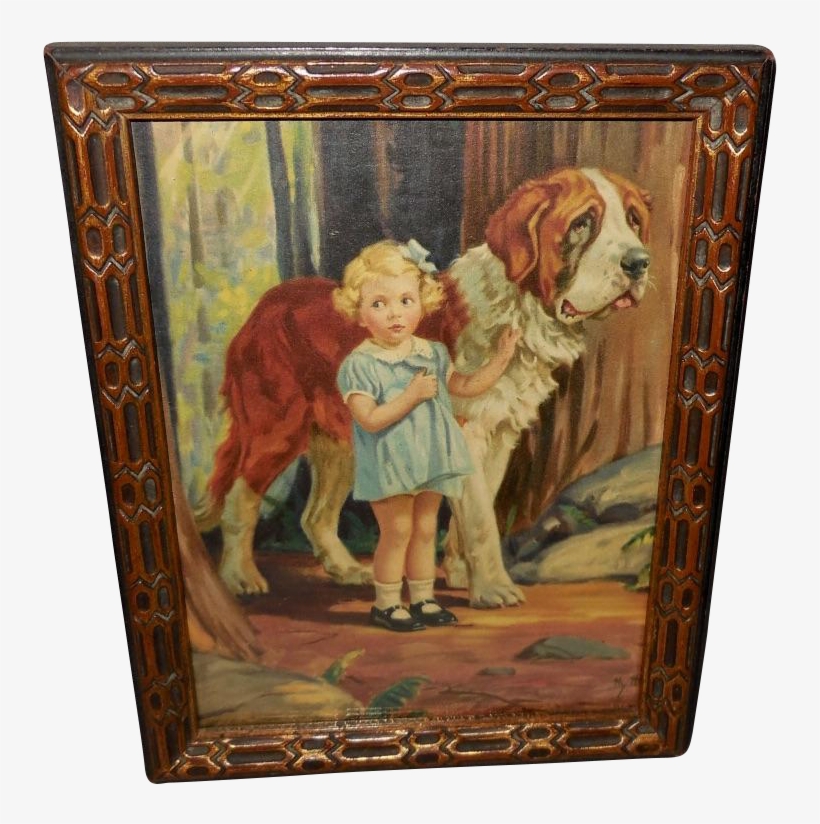 Small Print Of Girl With St - Painting, transparent png download