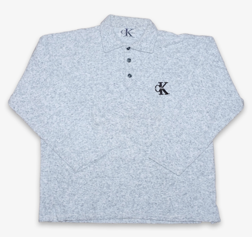 Vintage Calvin Klein Bootleg Longsleeve Large - Polo Shirt, transparent png download