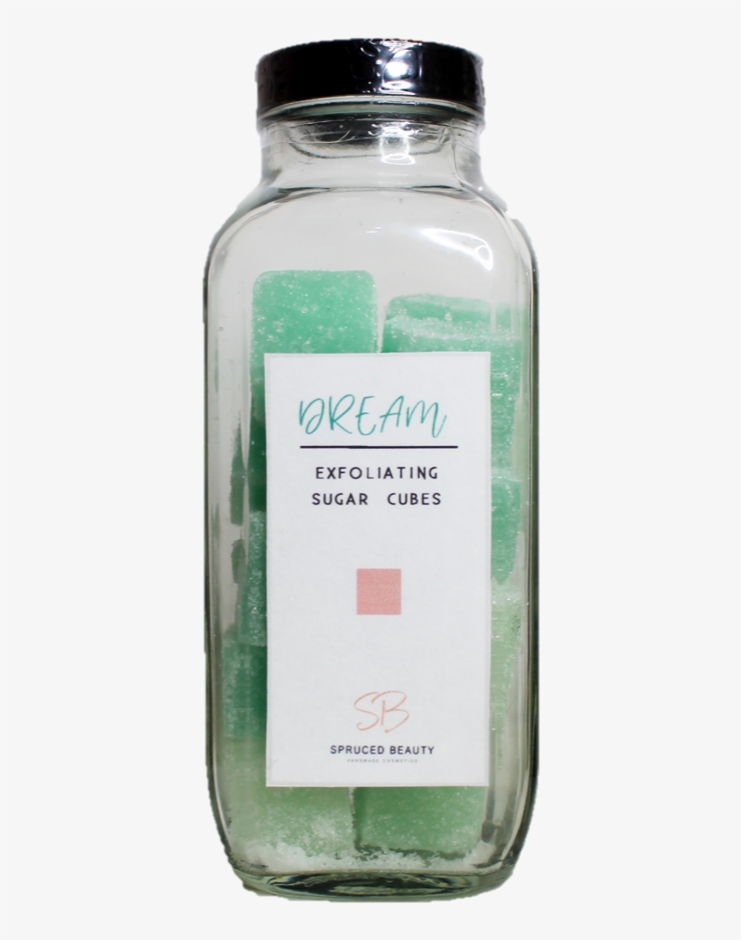 Dream Exfoliating Sugar Cubes - Glass Bottle, transparent png download