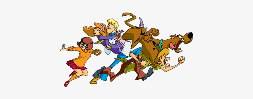 Scooby-doo Spøgelseshus Super Tilbud - Scooby Doo Characters Running, transparent png download