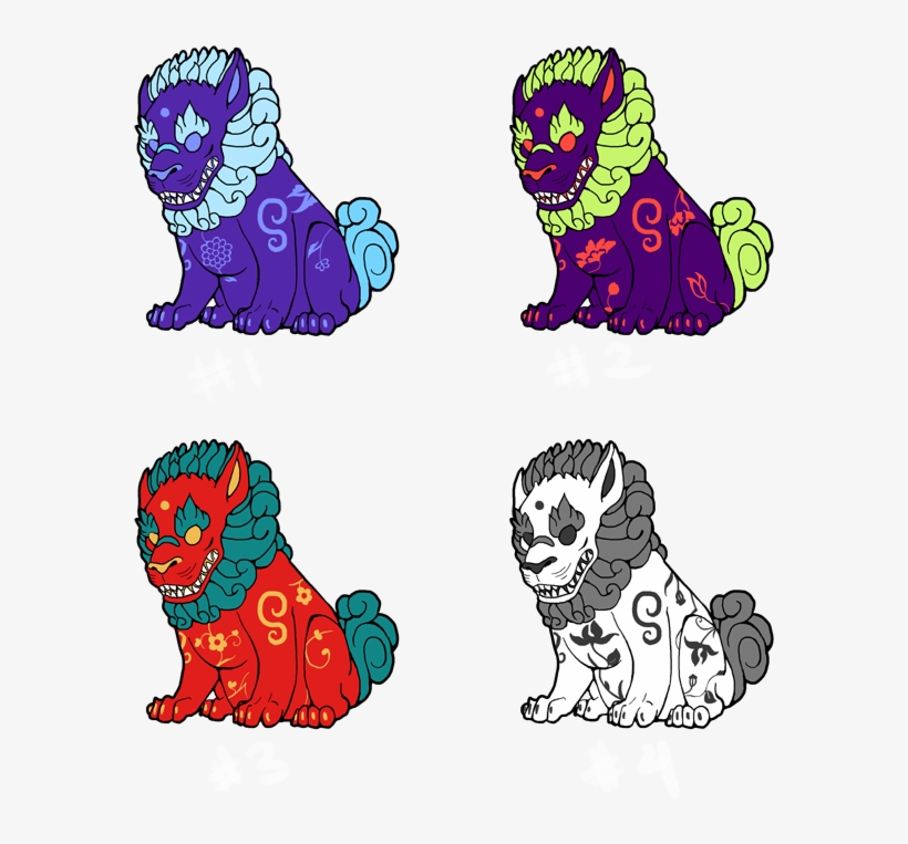 Chinese Guardian Lion Adoptables - Chinese Guardian Lion Art, transparent png download