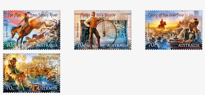 2014 Bush Ballads Stamp Issue - Postage Stamp, transparent png download