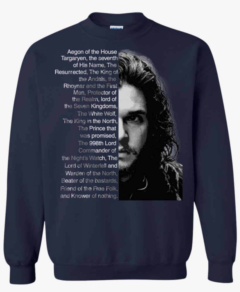 Aegon Of The House Targaryen Tshirt, Tank, Hoodie - Long-sleeved T-shirt, transparent png download