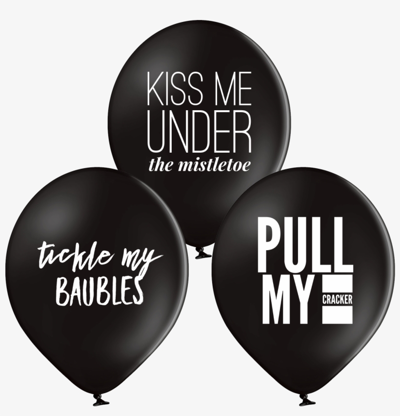 Christmas Cracker Baubles & Mistletoe Pack - Balloon, transparent png download