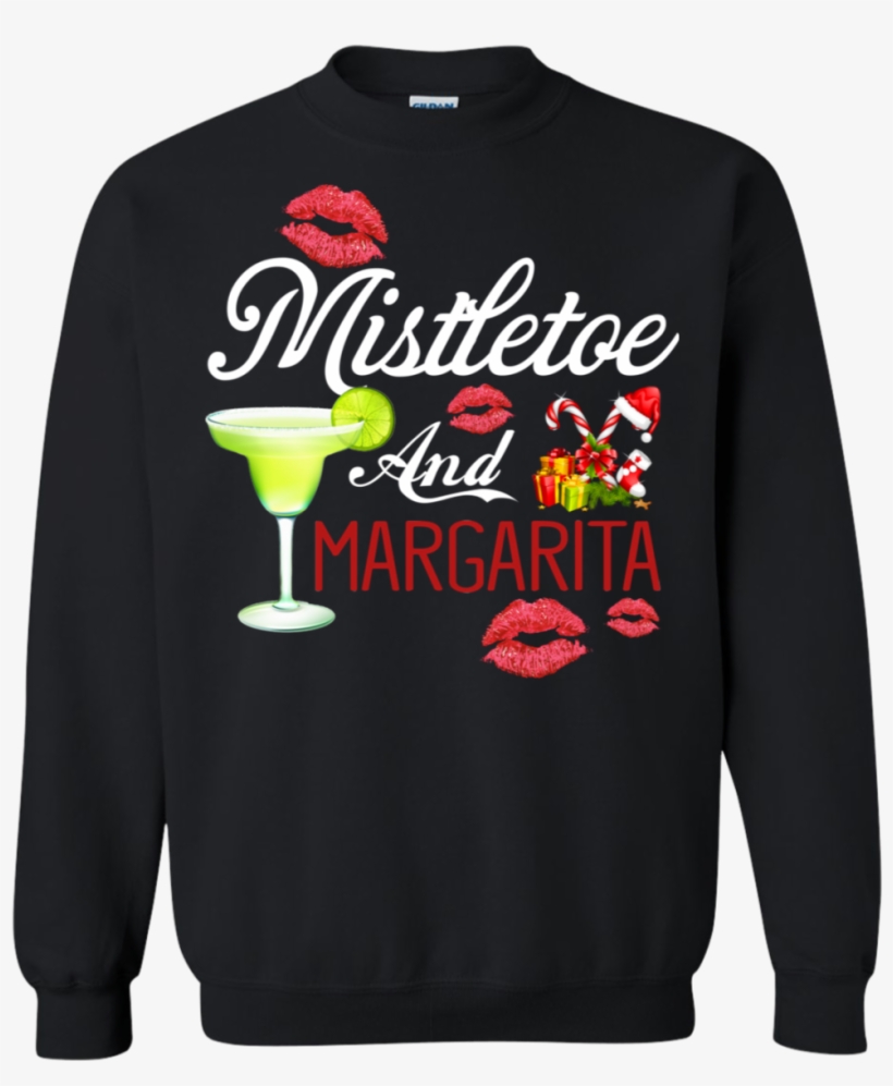 Mistletoe And Margaritas Womens Christmas Sweatshirt - Ugly Sweater Ghostface Killah, transparent png download