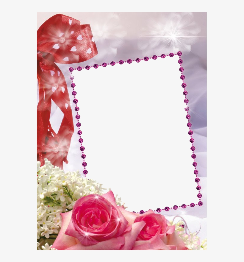 Molduras Rosas Imagui - Рамки С Днем Рождения, transparent png download