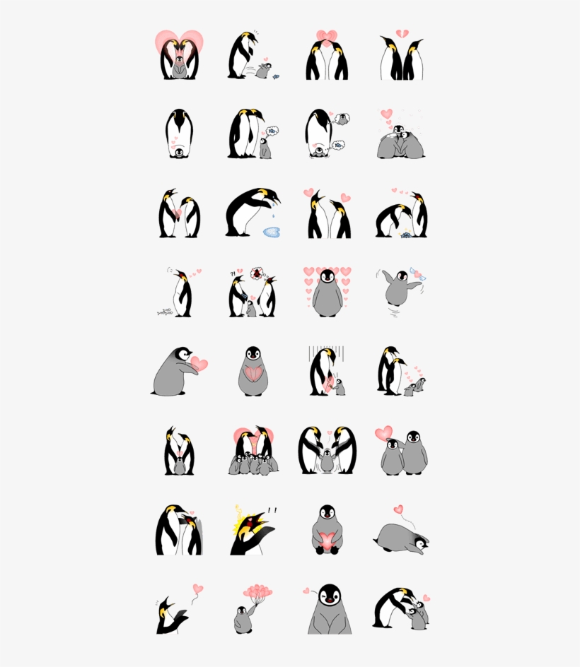 Emperor Penguin Stickers - Adã©lie Penguin, transparent png download