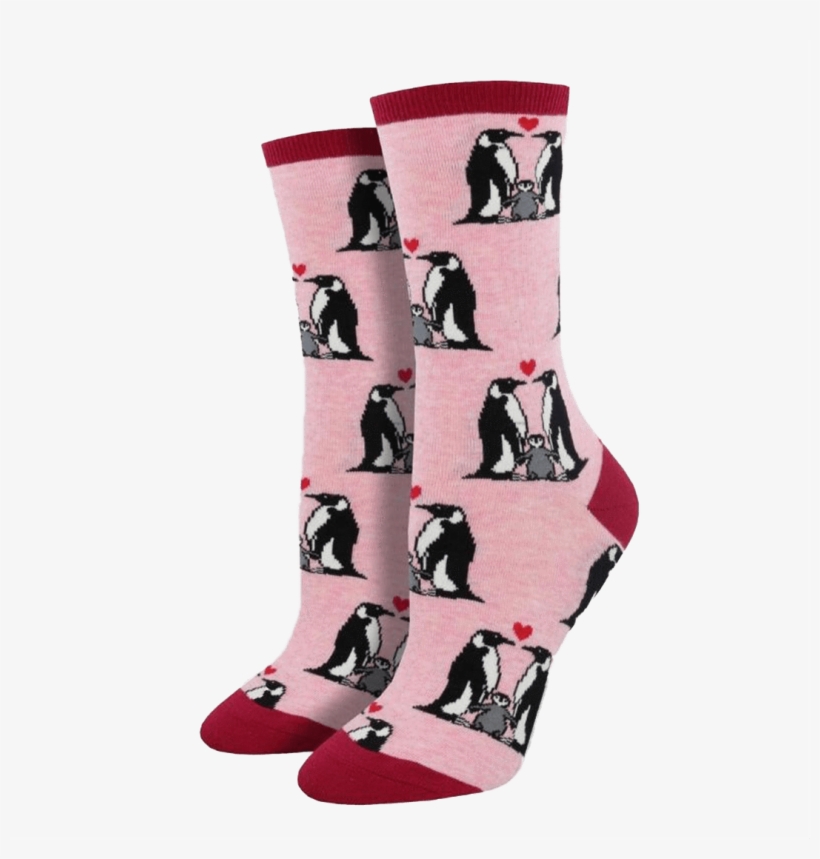 Penguin Love Socks - Pho Socks, transparent png download