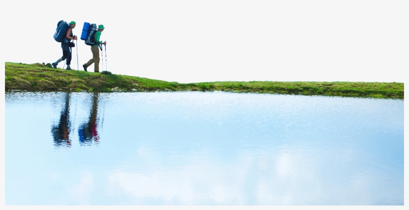 Hikers Reverse - Reflection, transparent png download