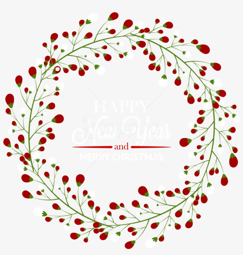Free Png Download Christmas Deco Wreath Clipart Png - Free Christmas Wreath Art, transparent png download
