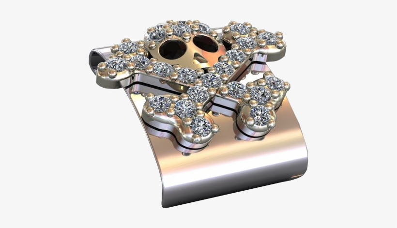 The "black Diamond Eyes Skull Symbol" That Customize - Engagement Ring, transparent png download