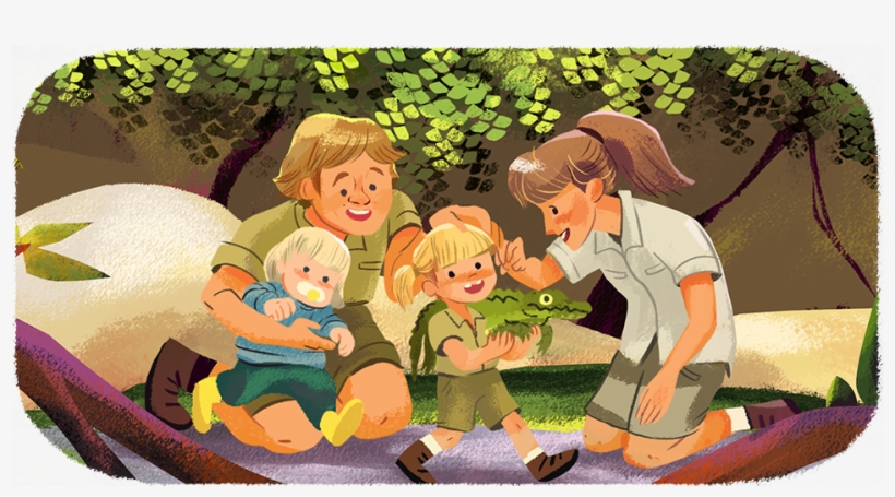 Related Stories - Google Doodle Steve Irwin, transparent png download