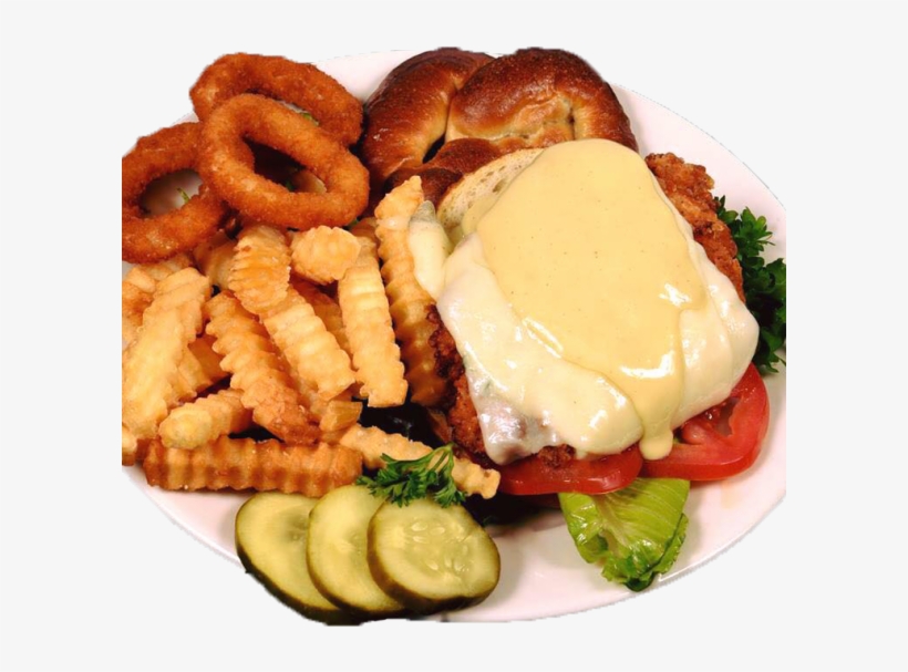 Carnival Chicken Sandwich - Onion Ring, transparent png download