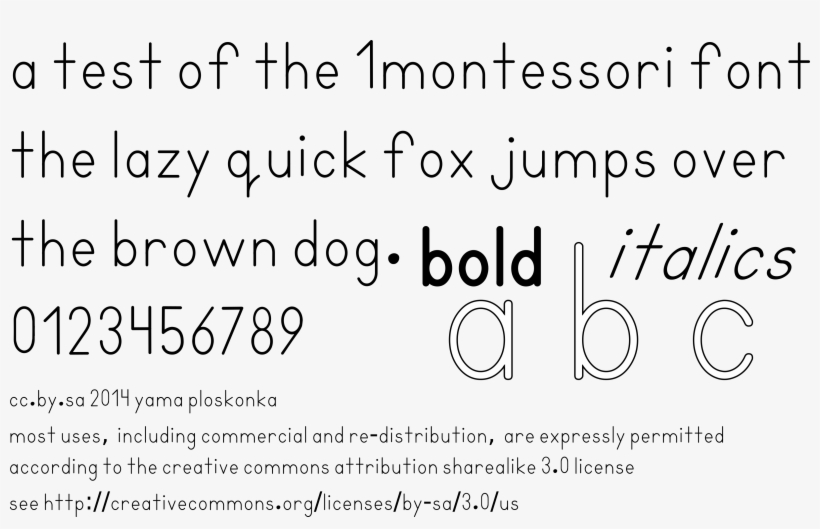 File - 1montessoriprintfont00 - Montessori Font Free, transparent png download