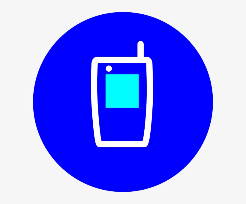 Phone Icon Myiconfinder - Mobile Icon In Circle White Png White, transparent png download