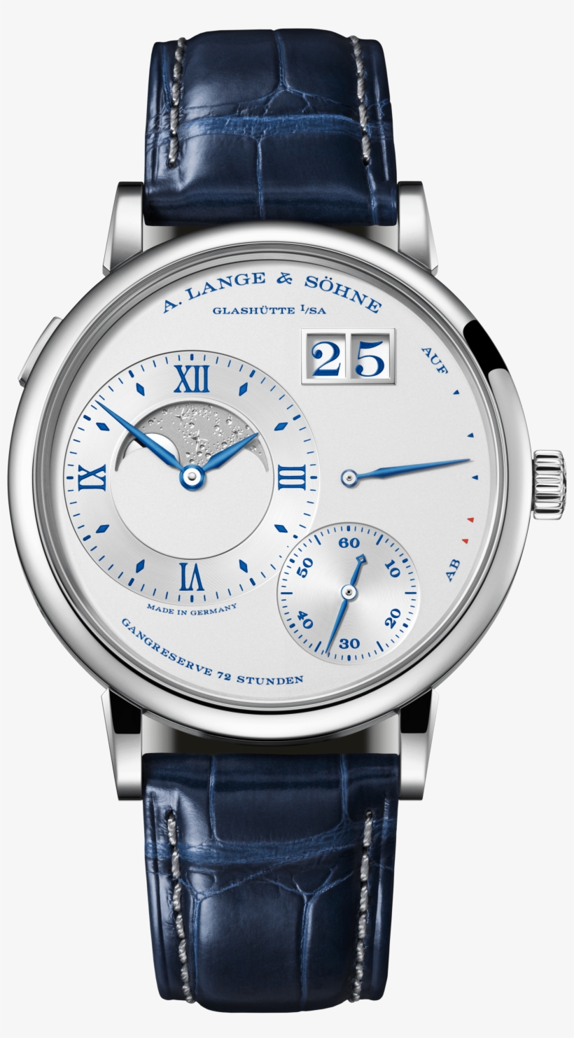 Grand Lange 1 Moonphase "25th Anniversary“ White Gold, transparent png download