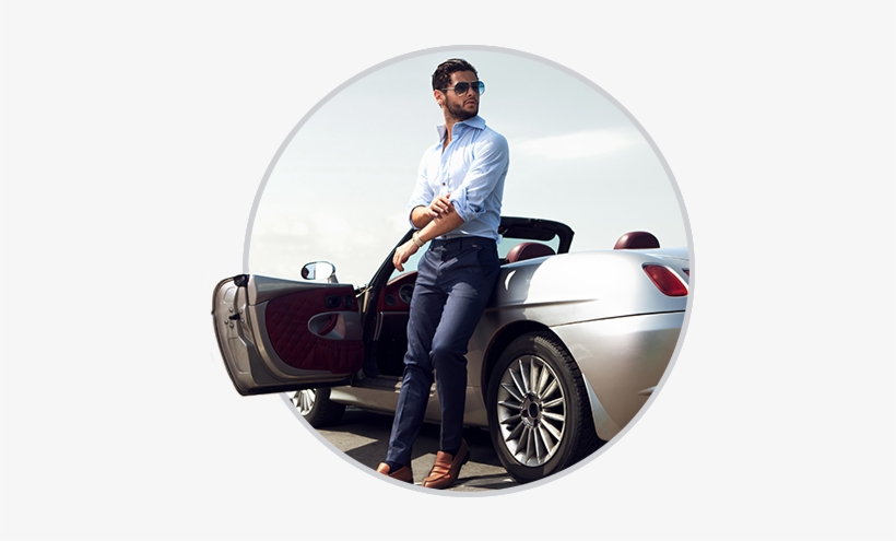When You Save 20% On Your Car Wash - Luxury Car With Man, transparent png download