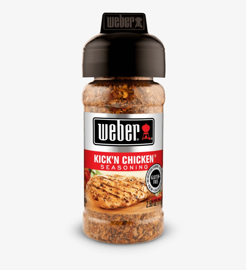 Weber Seasoning Kickin' Chicken 71g - Roasted Garlic Herb Seasoning, transparent png download