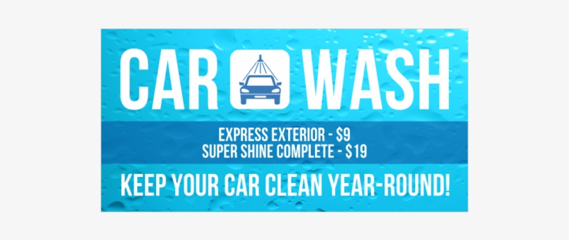 Express Auto Wash Vinyl Banner With Sponge Graphic, transparent png download