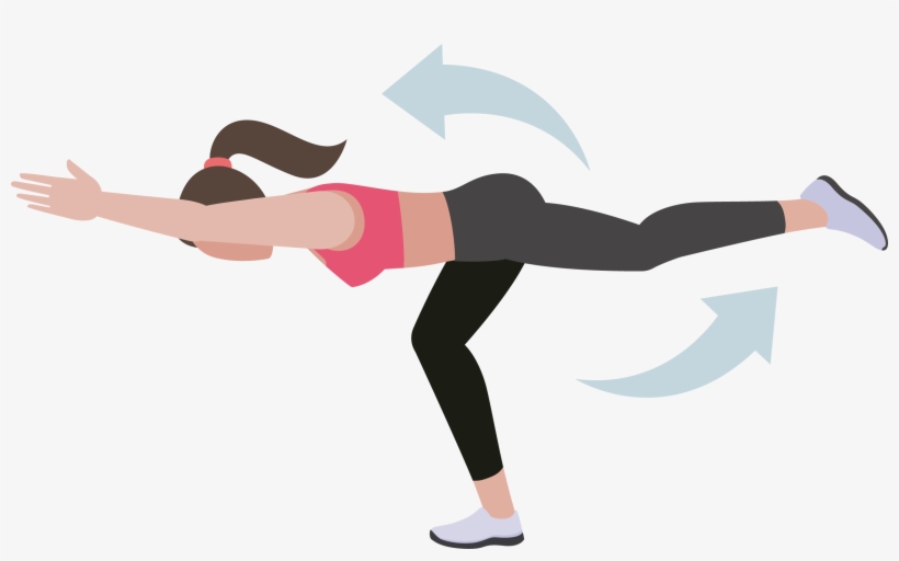 Girl Stretching Arms - Exercise, transparent png download