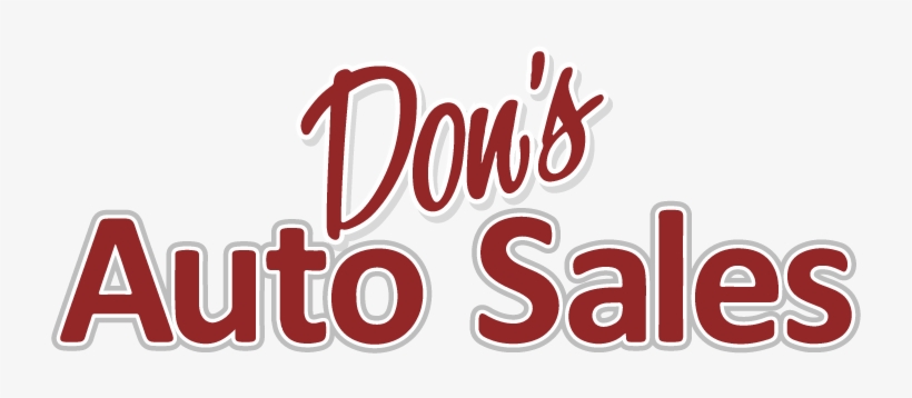 Don's Auto Sales - Graphic Design, transparent png download